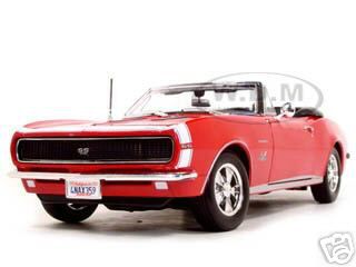 1967 Chevrolet Camaro Ss 396 Convertible Red 1/18 Diecast Model Car By Maisto