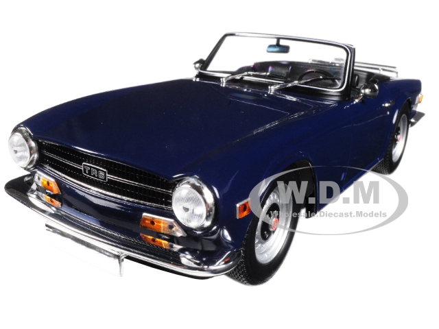1973 Triumph TR6 Left-hand Drive Convertible Dark Blue Limited Edition to 350 pieces Worldwide 1/18 Diecast Model Car by Minichamps