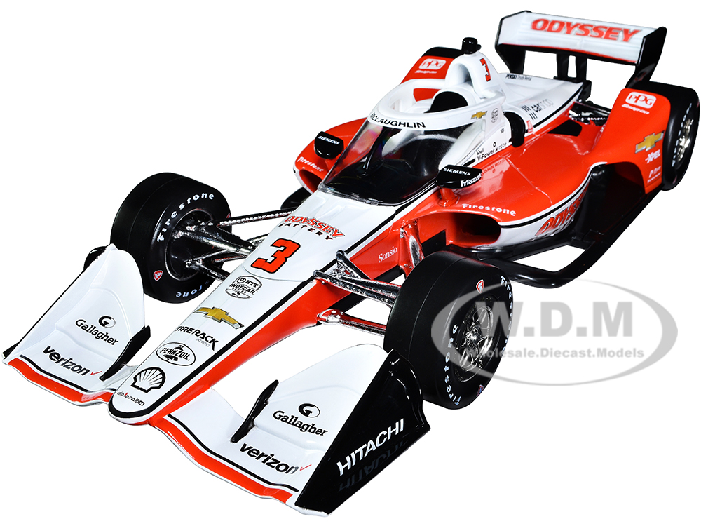 Dallara IndyCar 3 Scott McLaughlin "Odyssey Battery" Team Penske (Road Course Configuration) "NTT IndyCar Series" (2022) 1/18 Diecast Model Car by Gr