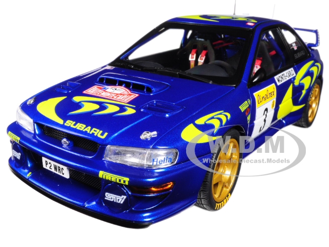 1997 Subaru Impreza WRC 3 Rally Monte Carlo Colin McRae / Nicky Grist 1/18 Diecast Model Car by Autoart