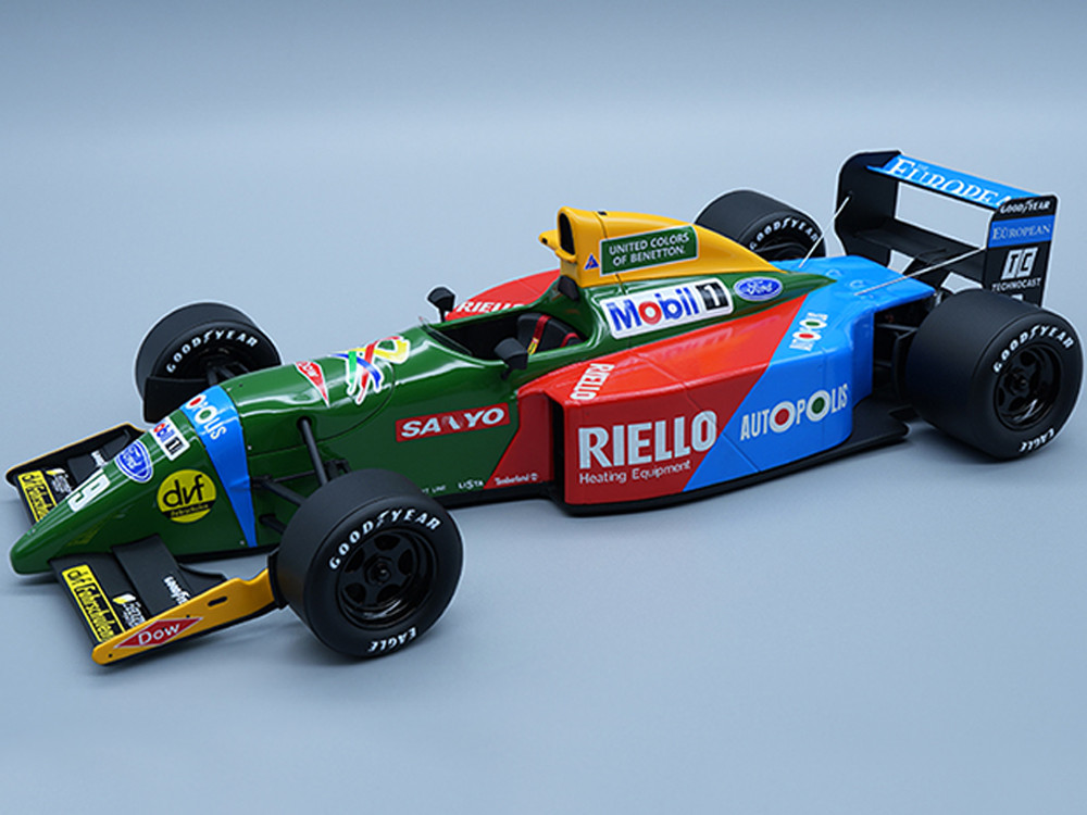 Benetton B190 #19 Alessandro Nannini 2nd Place Formula One F1 Germany GP (1990) Mythos Series Limited Edition to 80 pieces Worldwide 1/18 Model Car by Tecnomodel