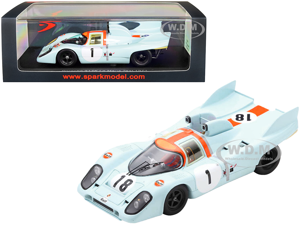 Porsche 917K RHD (Right Hand Drive) Jackie Oliver Gulf Oil Le Mans Test Car (1971) 1/43 Model Car by Spark