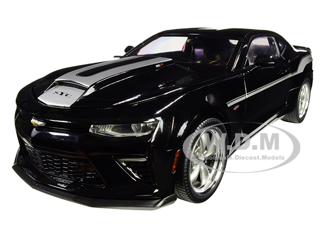 2018 Chevrolet Camaro Yenko/sc Stage I Coupe Black With Silver Stripes Limited Edition To 702 Pieces Worldwide 1/18 Diecast Model Car By Autoworld