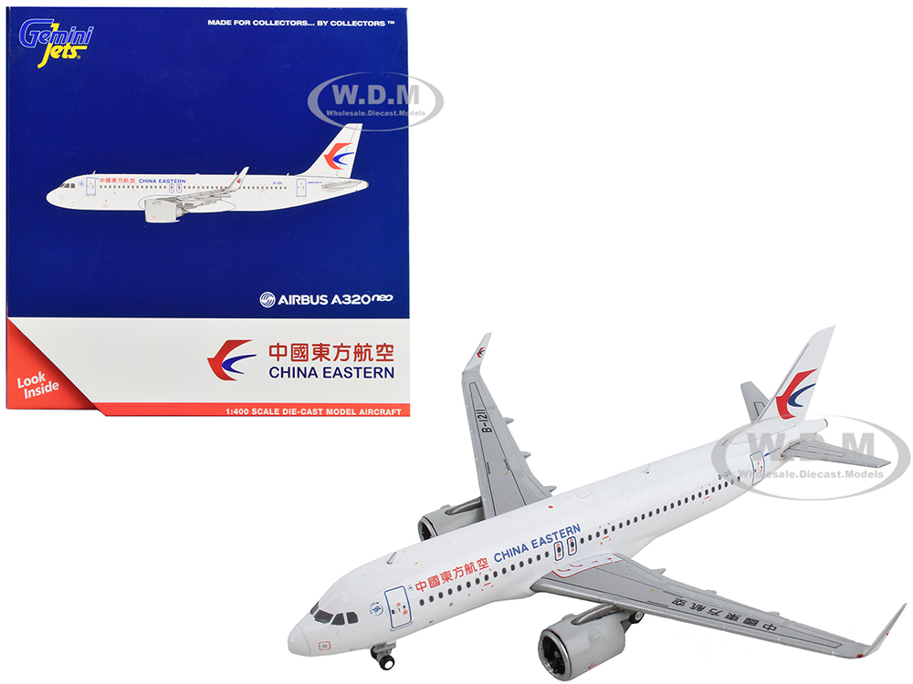 Airbus A320neo Commercial Aircraft China Eastern Airlines White 1/400 Diecast Model Airplane by GeminiJets
