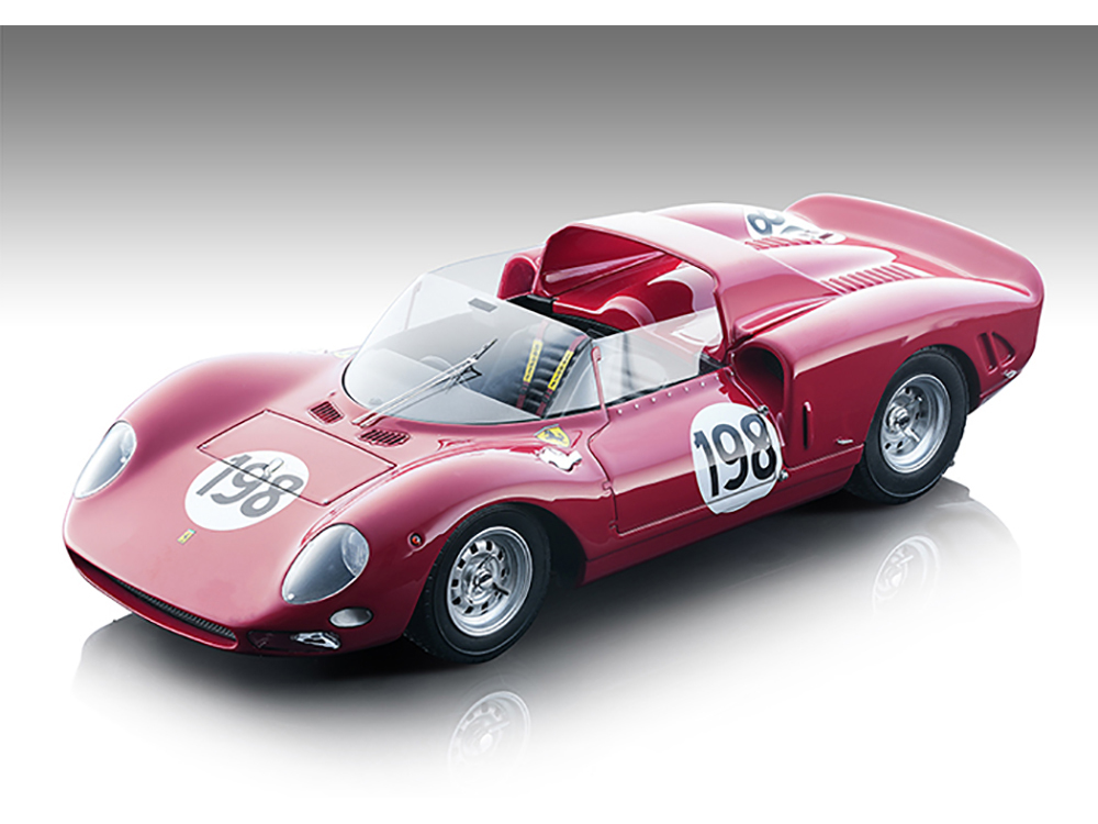 Ferrari 275 P2 #198 Lorenzo Bandini - Nino Vaccarella Winner Targa Florio (1965) Mythos Series Limited Edition to 110 pieces Worldwide 1/18 Model Car by Tecnomodel