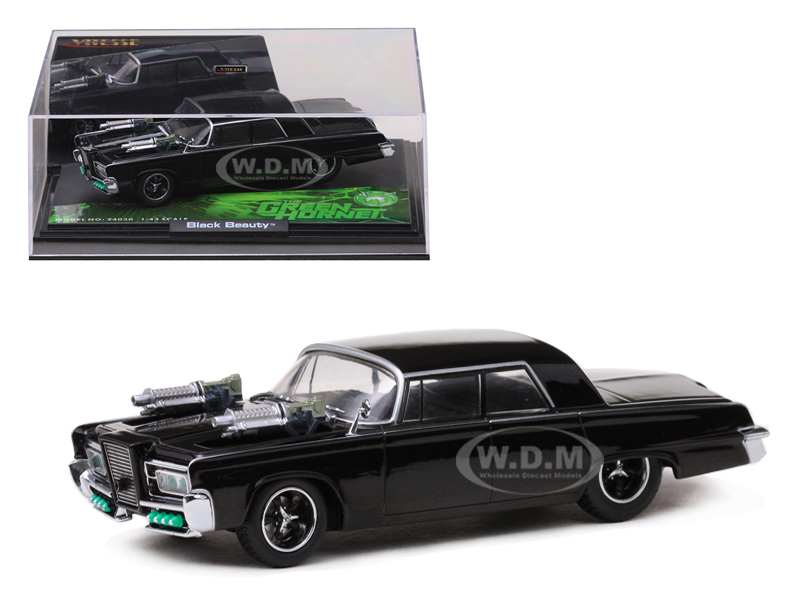 "Black Beauty From Movie "Green Hornet" Diecast Model Car 1/43 by Vitesse.Comes in acrylic display showcase.