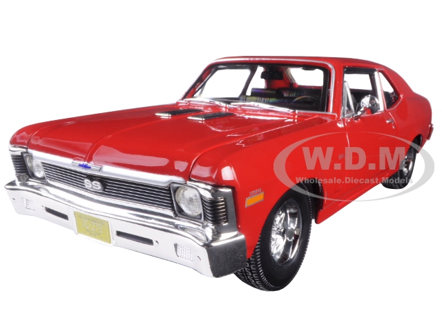 1970 Chevrolet Nova Ss Coupe Red 1/18 Diecast Model Car By Maisto