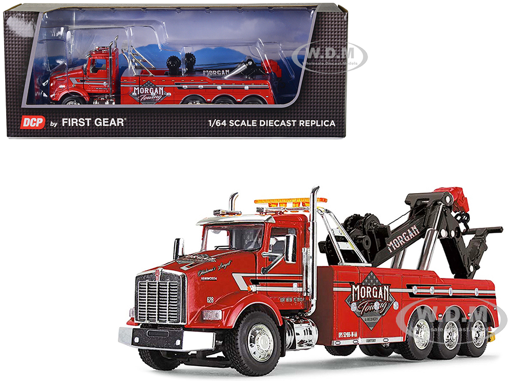 Kenworth T800 Day Cab Tow Truck with Miller Century 9055 Wrecker Red 