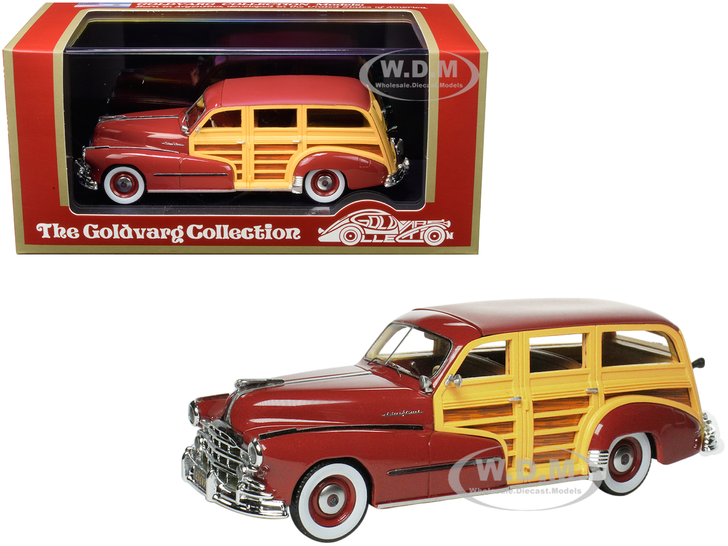 1948 Pontiac Streamlined Woodie Rio Red Limited Edition To 200 Pieces Worldwide 1/43 Model Car By Goldvarg Collection