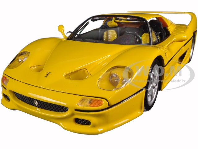 Ferrari F50 Yellow 1/18 Diecast Model Car By Bburago
