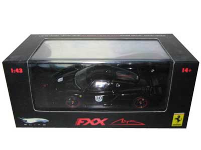 Image of Ferrari FXX 30 Black Michael Schumacher Test Drive Elite 1 of 10000 1/43 Diecast Model Car by Hotwheels