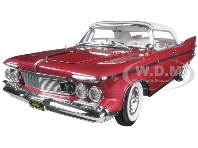 1961 Chrysler Imperial Crown Plum 1/18 Diecast Model Car By Road Signature