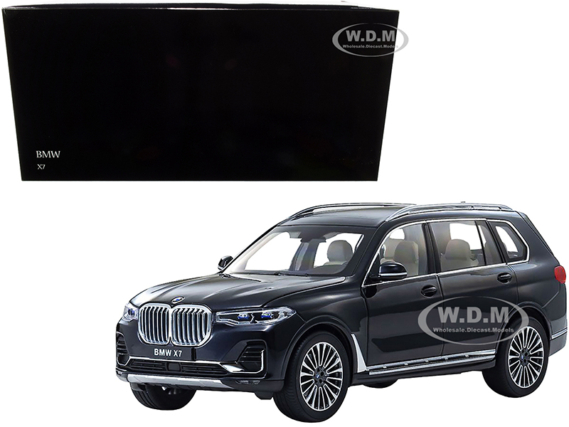 Image of BMW X7 Carbon Black 1/18 Diecast Model Car by Kyosho