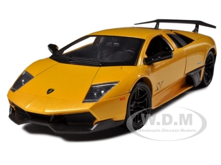 Lamborghini Murcielago Lp 670 4 Sv Yellow 1/24 Diecast Model Car By Motormax