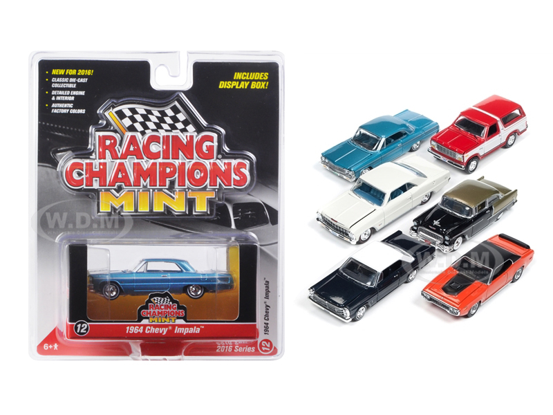 Image of Mint Release 2 Set C Set of 6 cars Limited Edition 1/64 Diecast Model Cars by Racing Champions