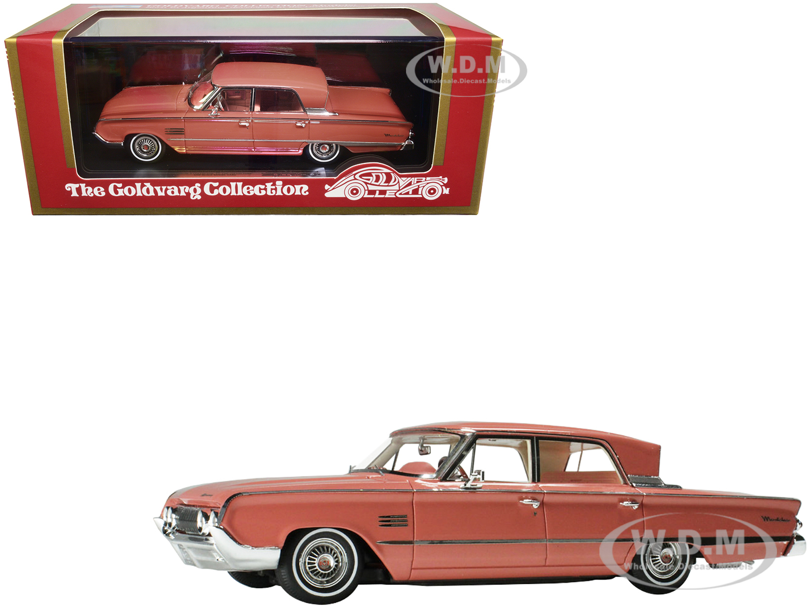 1964 Mercury Park Lane Breezeway Bittersweet Pink with Pink Interior Limited Edition to 210 pieces Worldwide 1/43 Model Car by Goldvarg Collection