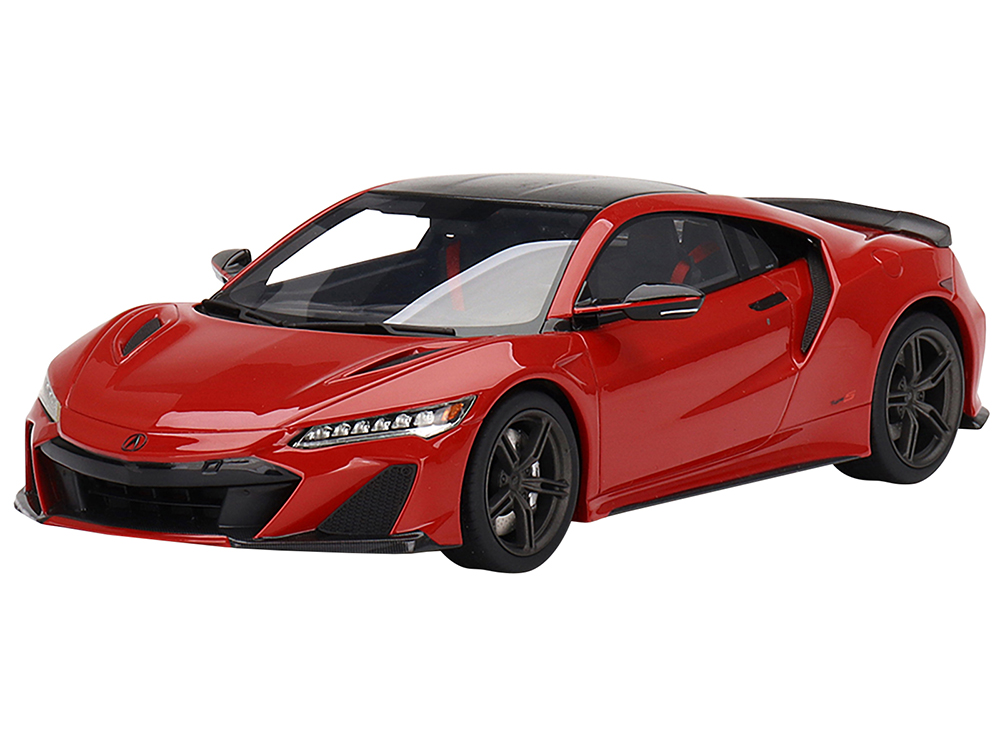 2022 Acura NSX Type S Curva Red with Carbon Top 1/18 Model Car by Top Speed