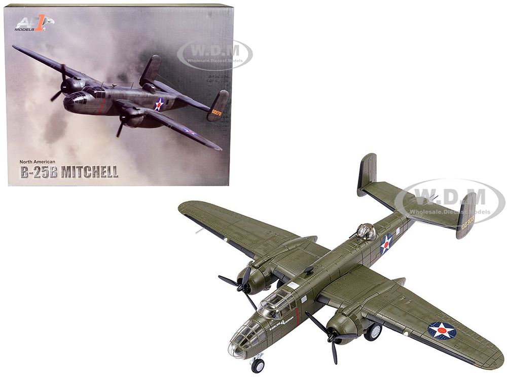 North American B-25B Mitchell Bomber Aircraft Whirling Dervish 34 Bomber Squadron 17th Bomber Group United States Air Force 1/72 Diecast Model by Air Force 1