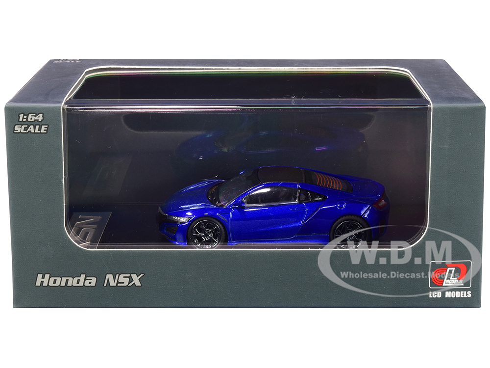 Honda NSX Blue Metallic with Carbon Top 1/64 Diecast Model Car by LCD Models