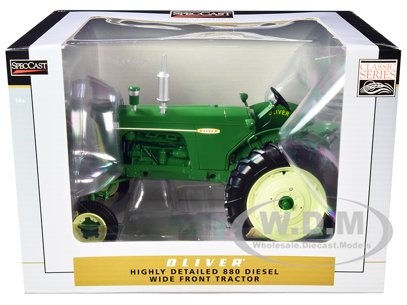 Oliver 880 Diesel Wide Front Tractor Green "Classic Series" 1/16 Diecast Model by SpecCast
