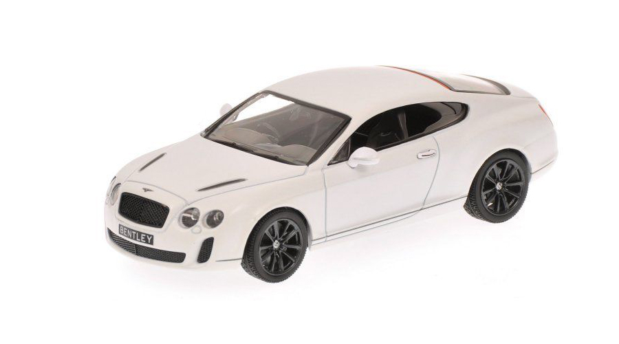 2009 Bentley Gt Supersports Satin White Limited Edition 1 Of 1296 Produced Worldwide 1/43 Diecast Model Car By Minichamps