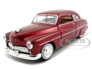 1949 Mercury Red 1/24 Diecast Car Model By Motormax