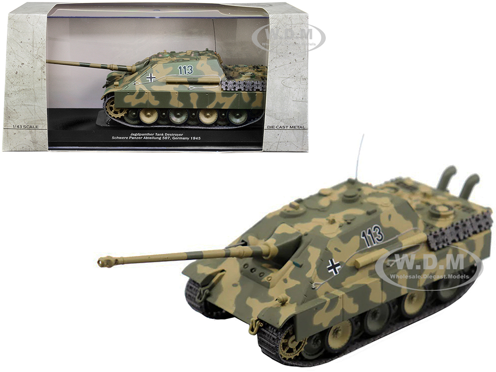 German Sd. Jagdpanther Tank Destroyer 113 Schwere Panzer Abteilung 507 Germany 1945 1/43 Diecast Model By AFVs Of WWII