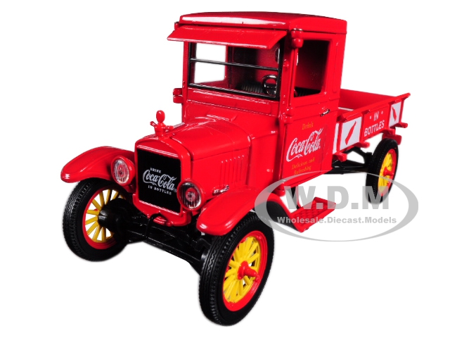 1923 Ford Model Tt "coca-cola" Pickup Truck With 9 "coca-cola" Cases And Hand Cart 1/32 Diecast Model Car By Motorcity Classics