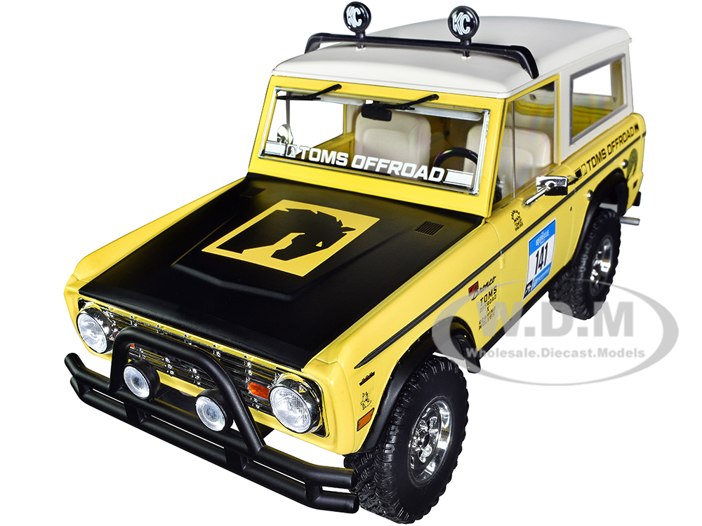 1969 Ford Bronco 141 Rebelle Rally "Toms Offroad x Roaming Wolves" "Artisan Collection" 1/18 Diecast Model Car by Greenlight