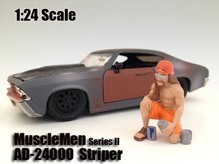 Musclemen "striper" Figure For 124 Scale Models By American Diorama