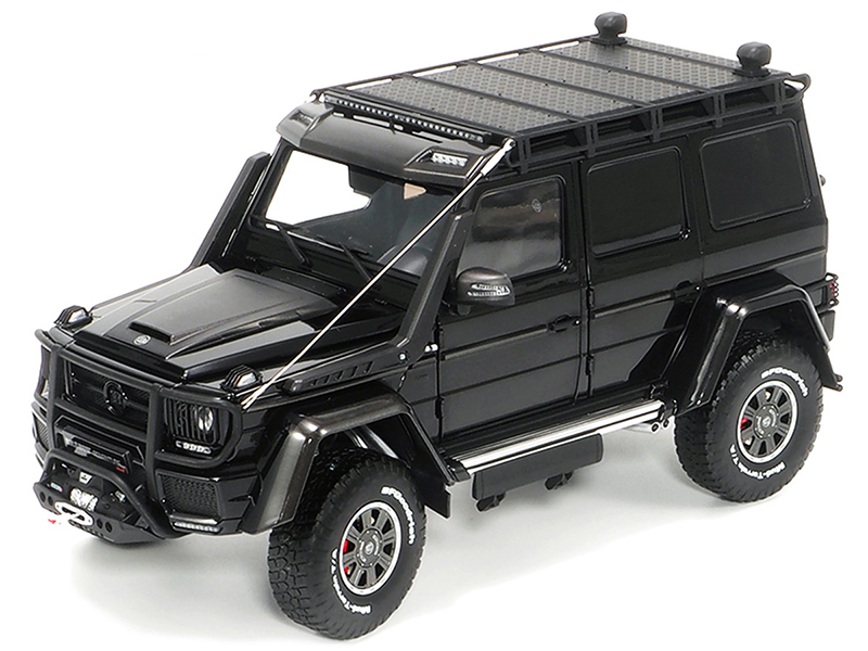 Mercedes Benz Brabus 550 Adventure G-Class 4x4 Obsidian Black Limited Edition to 1000 pieces Worldwide 1/18 Diecast Model Car by Almost Real