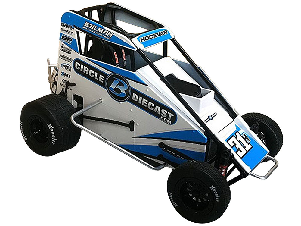 Midget Sprint Car #31H Carson Hocevar Circle B Diecast Beilman Motorsports Lucas Oil Chili Bowl Nationals (2023) 1/18 Diecast Model Car by ACME