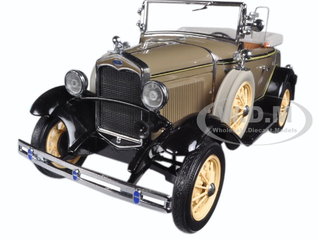1931 Ford Model A Roadster Stone Brown 1/18 Diecast Model Car By Sunstar
