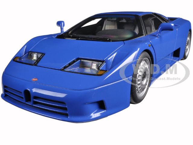 Bugatti EB110 GT Blue 1/18 Diecast Model Car by Autoart