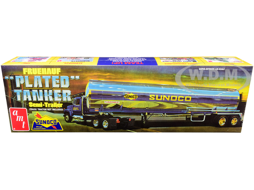 Skill 3 Model Kit Fruehauf Plated Tanker Semi-Trailer 