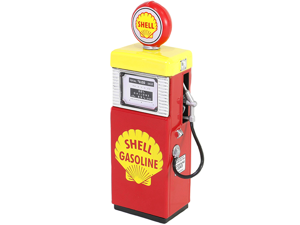 1951 Wayne 505 Gas Pump with Pump Light "Shell Gasoline" "Vintage Gas Pumps" Series 15 1/18 Diecast Model by Greenlight