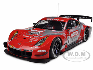 Image of Motul Pitwork Nissan Z 2004 JGTC Team Champion Special Edition (Masami Kageyama) 22 With Driver Figure 1/18 Diecast Model Car by Autoart