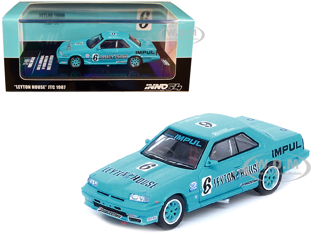 Nissan Skyline 2000 RS-X Turbo (DR30) RHD (Right Hand Drive) #6 Hajime Kitano - Masahiko Kageyama Leyton House JTC All Japan Touring Car Championship (1987) 1/64 Diecast Model Car by Inno Models