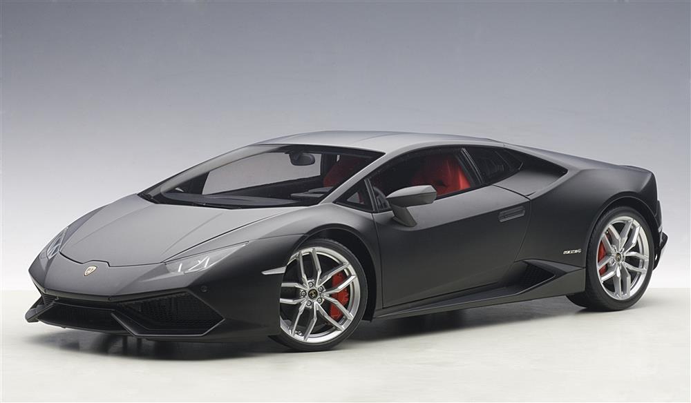 Lamborghini Huracan Lp610-4 Nero Nemesis/matt Black 1/12 Model Car By Autoart