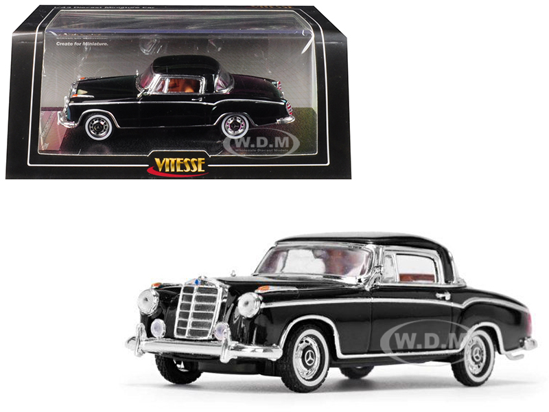 1958 Mercedes Benz 220 Se Coupe Black 1/43 Diecast Model Car By Vitesse