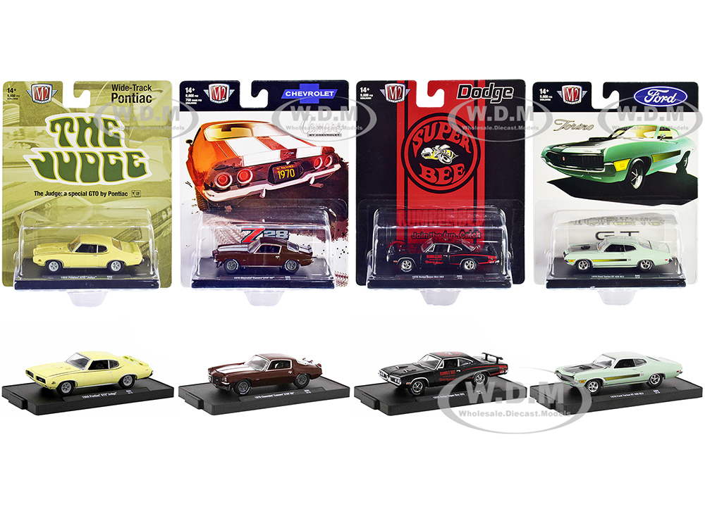 Auto-Drivers Set of 4 pieces in Blister Packs Release 95 Limited Edition to 9600 pieces Worldwide 1/64 Diecast Model Cars by M2 Machines