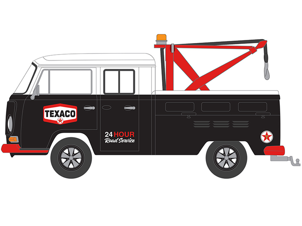 1973 Volkswagen Double Cab Pickup with Drop-In tow hook  Texaco 24 Hour Road Service 