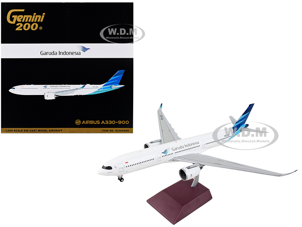Airbus A330-900 Commercial Aircraft Garuda Indonesia White with Blue Tail Gemini 200 Series 1/200 Diecast Model Airplane by GeminiJets