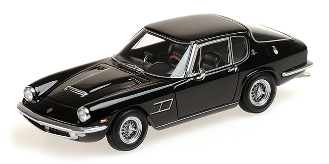 1963 Maserati Mistral Coupe Black Limited Edition To 250pcs 1/18 Model Car By Minichamps