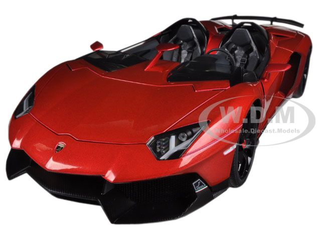 Lamborghini Aventador J Metallic Red 1/18 Diecast Car Model By Autoart