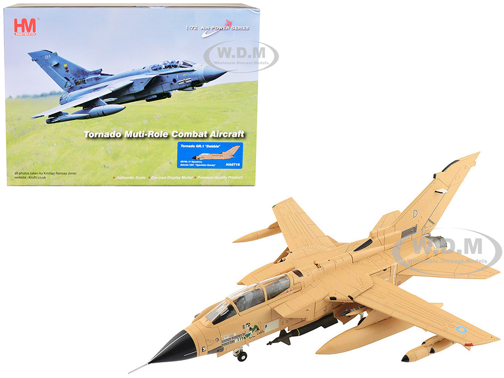 Panavia Tornado GR.1 Multi-Role Aircraft Debbie 31 Squadron Operation Granby Bahrain (1991) Royal Air Force (RAF) Air Power Series 1/72 Diecast