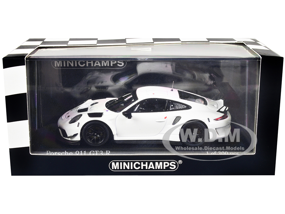2019 Porsche 911 GT3 R (991.2) White Limited Edition to 300 pieces Worldwide 1/43 Diecast Model Car by Minichamps