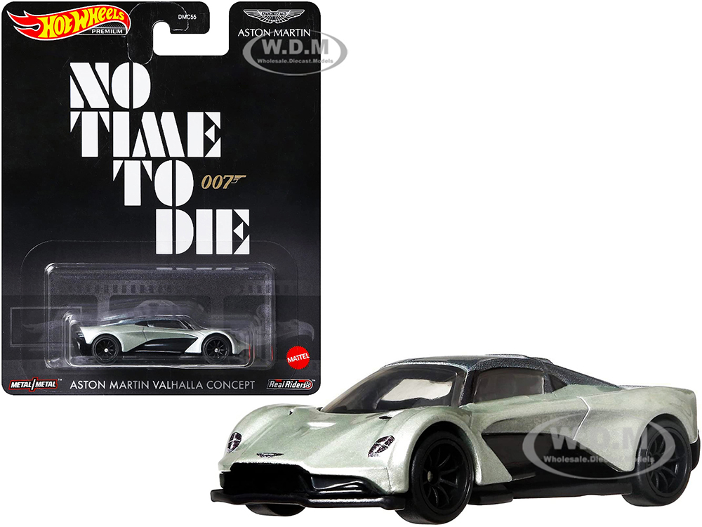 Aston Martin Valhalla Concept Light Green Metallic with Dark Green Top (James Bond 007) "No Time to Die" (2021) Movie Diecast Model Car by Hot Wheels