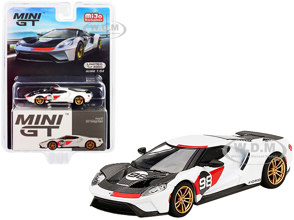 Ford GT #98 Ken Miles Heritage Edition (2021) Limited Edition to 3000 pieces Worldwide 1/64 Diecast Model Car by True Scale Miniatures