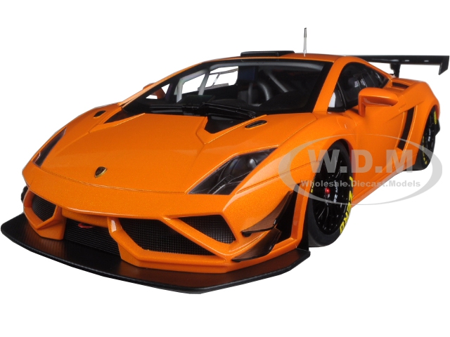 Lamborghini Gallardo Gt3 Fl2 2013 Metallic Orange 1/18 Model Car By Autoart
